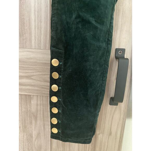 NWT L’AGENCE piper high rise skinny in Evergreen velvet size 25 - Picture 4 of 8